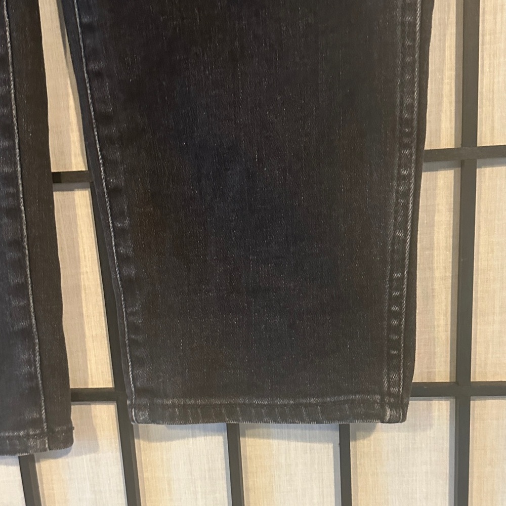 J. Crew Denim 9” Vintage Straight Distressed Black Pants Size 27 Re-Imagined - Picture 7 of 9